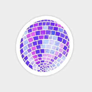 Purple Disco Party Sticker